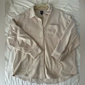 Gap Button Down Sweatshirt Oversized
